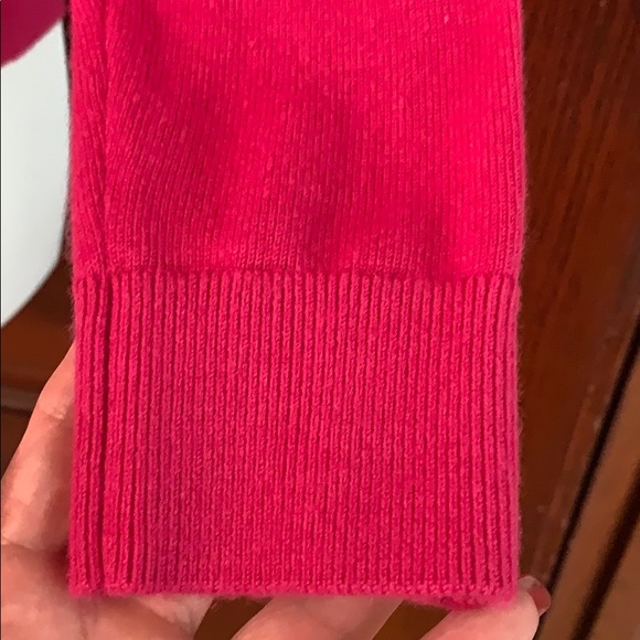 DRAPER JAMES Raspberry Argyle Merino Wool Sweater - Picture 10 of 15